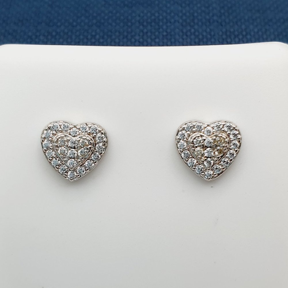 - "925 Sterling Silver Plated CZ Earrings, INUS1BR171